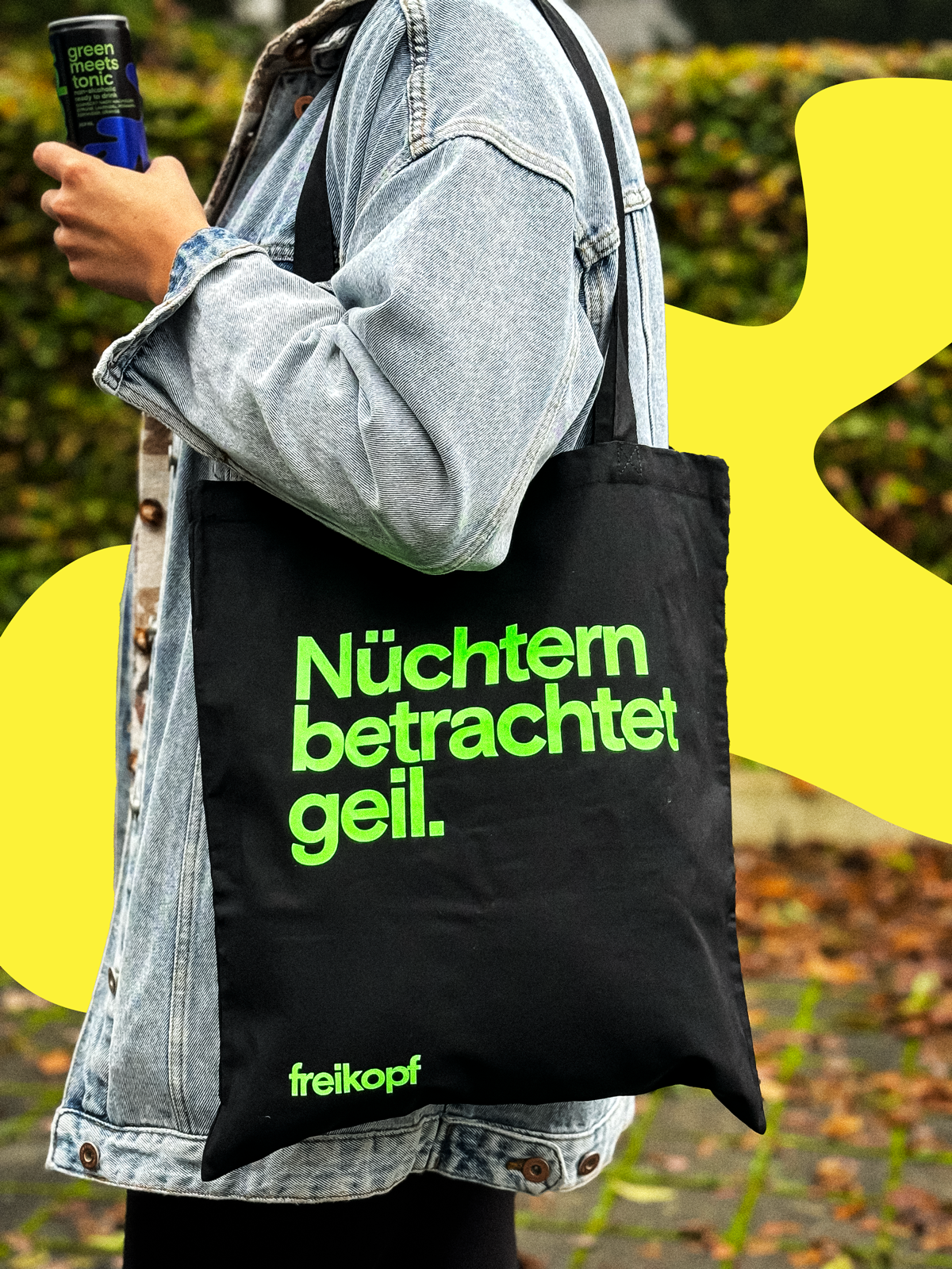 Jutebeutel "Nüchtern betrachtet geil."